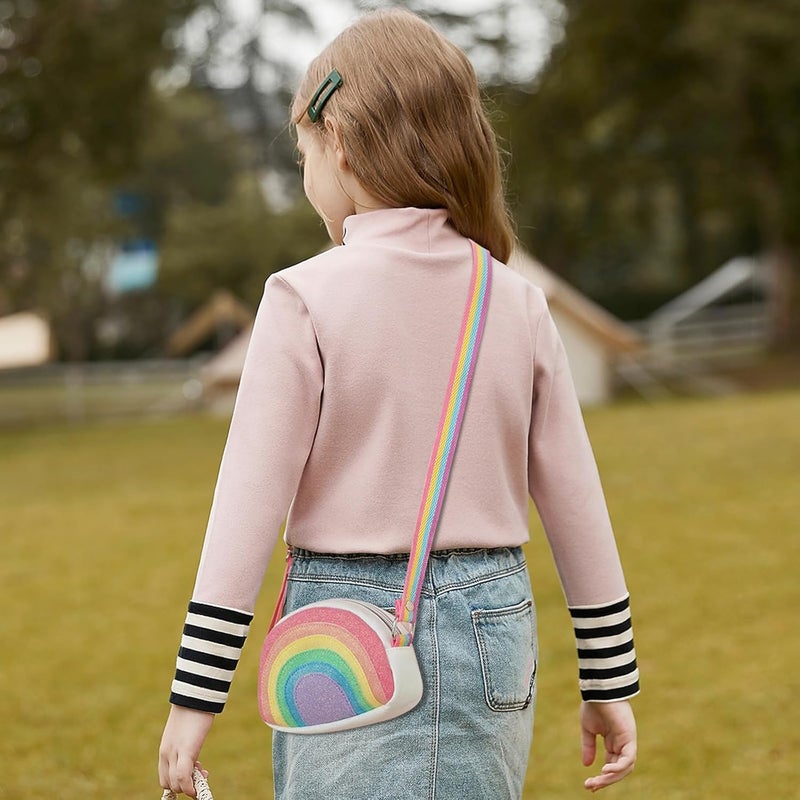 cotmcor Store Toddler Purse Valentines Gifts for Kids: 2 3 4 5 6 7 8 Year Old Girl Birthday Gift, Toys for Ages 2-4 Rainbow Crossbody Bag - Image 2